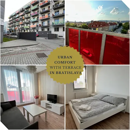 شقة Air Conditioned 2 With Terrace, Prievozska Street